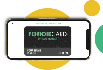 FoodieCard; Eat, Drink, Save, Donate